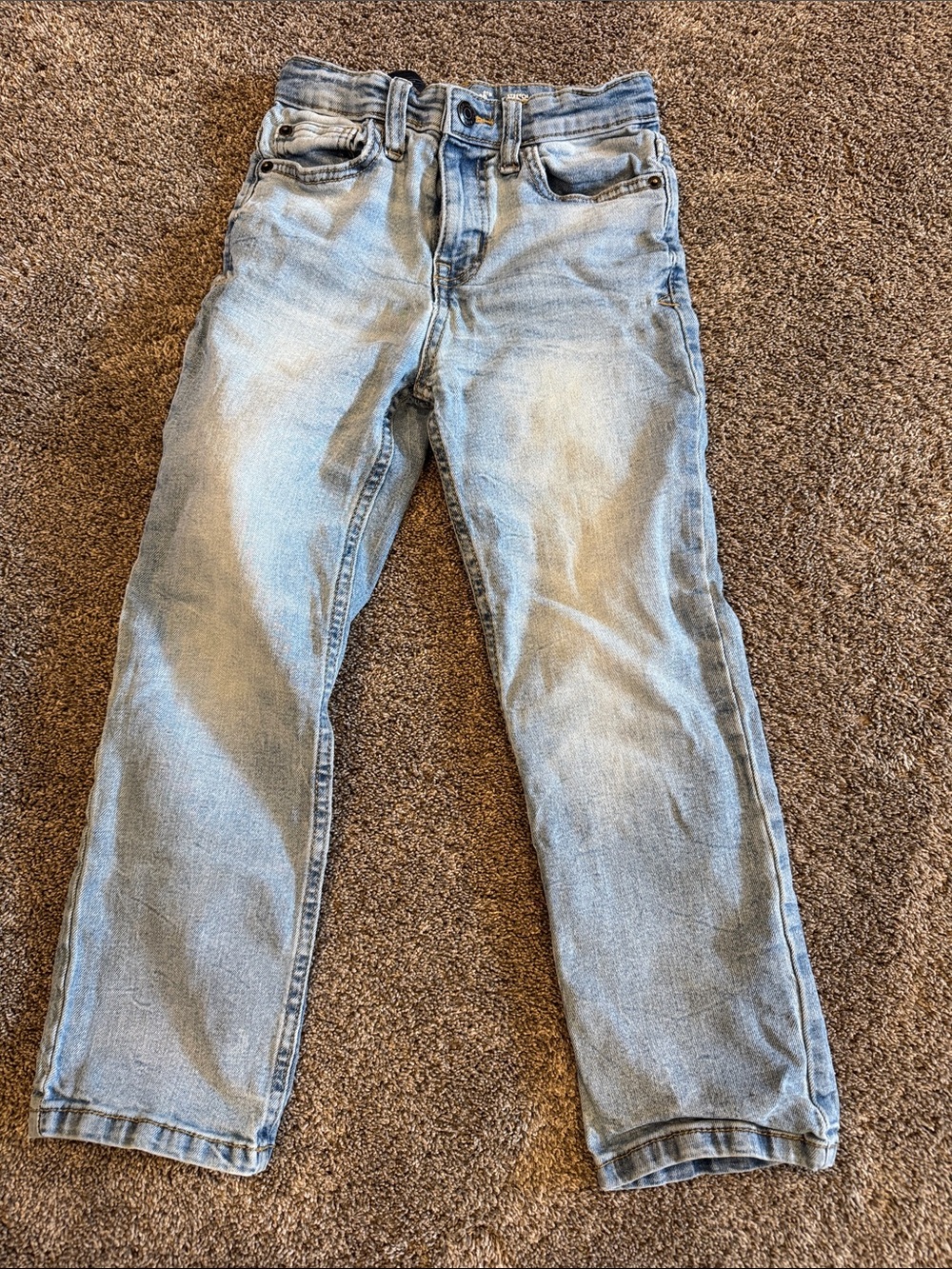 Cat & Jack Light Blue Denim Jeans - Classic Straight Fit